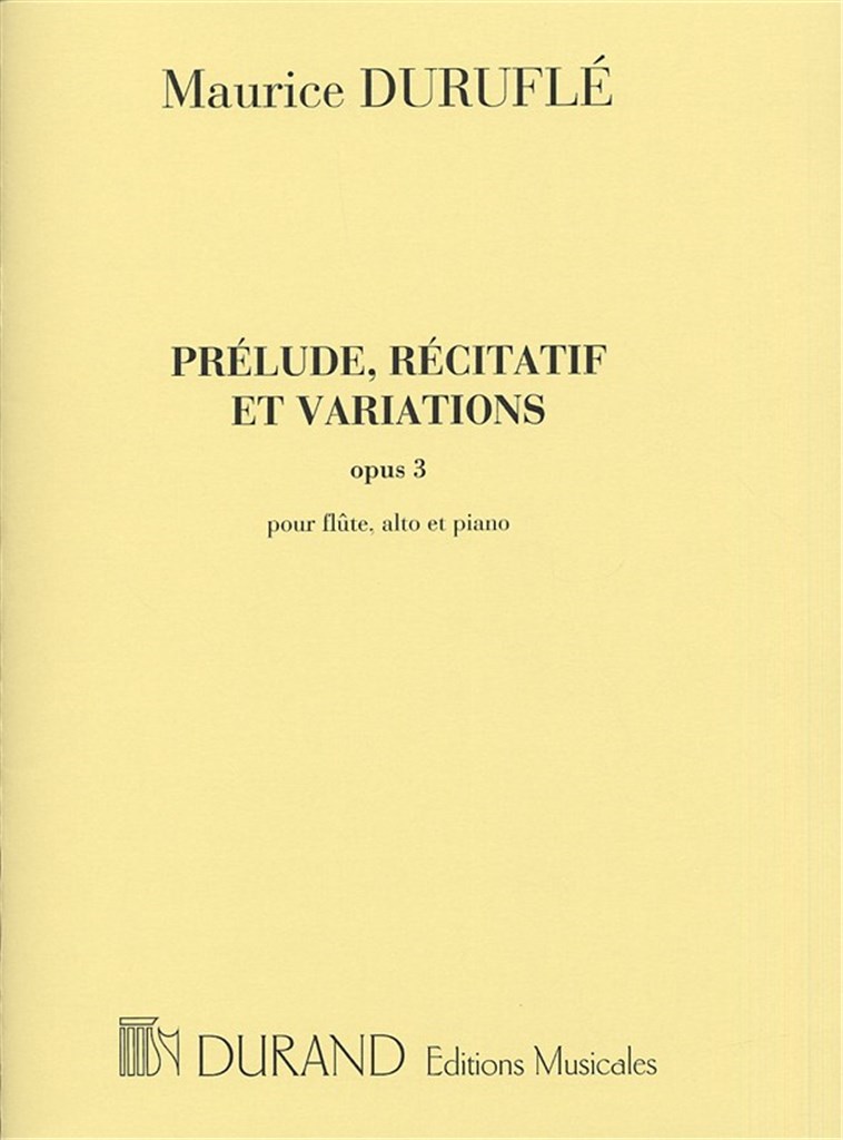 Prélude, Récitatif et Variations Opus 3